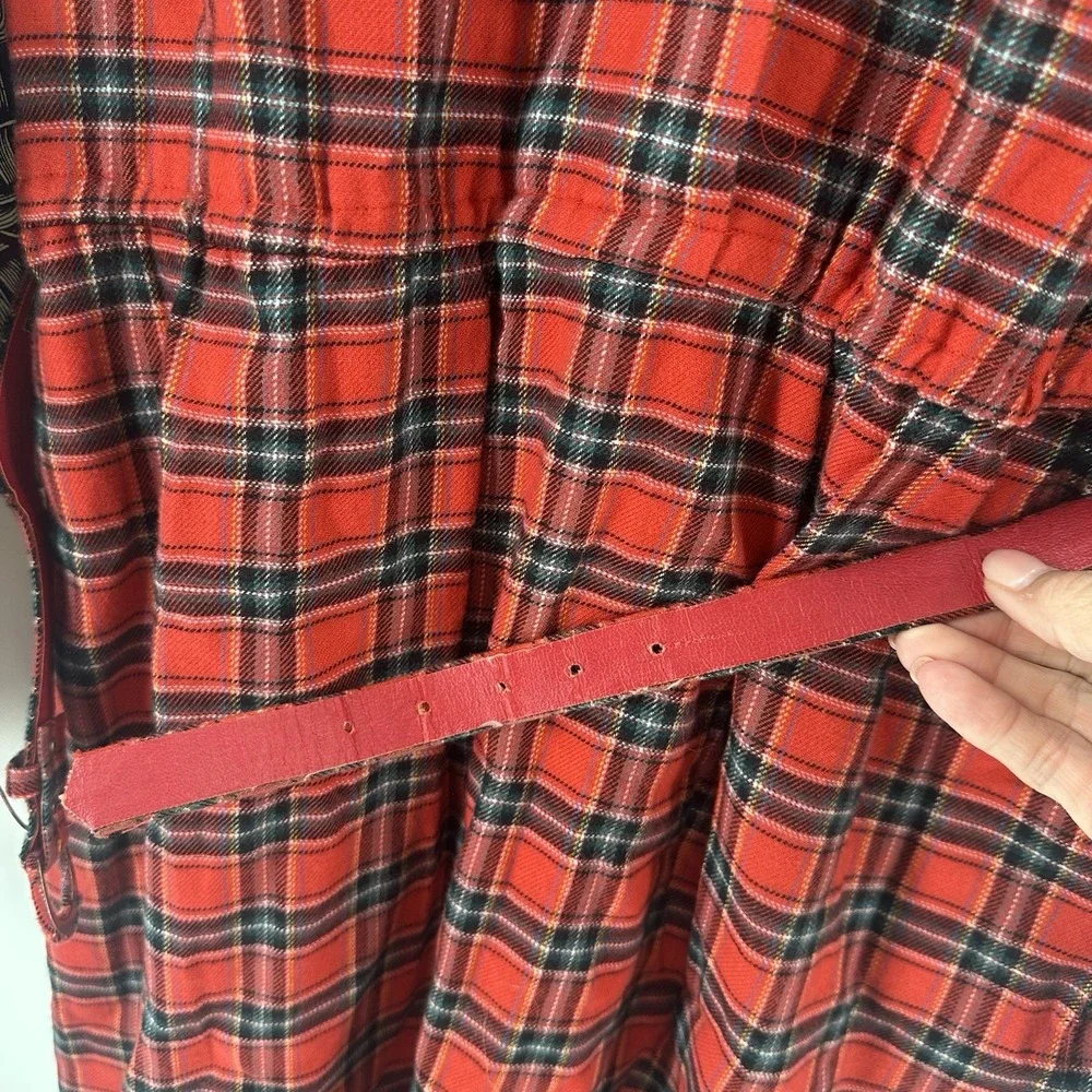 VTG 80s Don Sophisticates Dress Red Plaid School Girl Sz 10 BB39 Holiday NWT - Picture 12 of 13